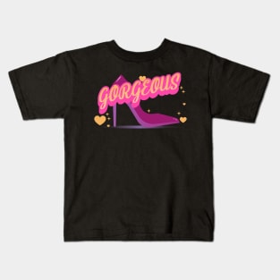 Gorgeous Barbie Pink Woman Kids T-Shirt